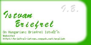 istvan briefrel business card